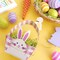 Wrapables Easter Gift Baskets with Handle, Treat Boxes for Eggs, Cookies and Candy, Set of 8, Bunny & Plaid